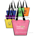 China Supplier 40W * 33H *18G cm Full Color Printing PP Woven Handled Shopping Bag